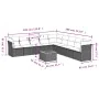 Set de sofás de jardín 10 pzas con cojines ratán sintético gris von , Gartensets - Ref: Foro24-3256026, Preis: 688,38 €, Raba...
