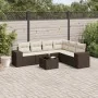 Juego de sofás de jardín 7 piezas con cojines ratán PE marrón by , Garden sets - Ref: Foro24-3222622, Price: 473,64 €, Discou...