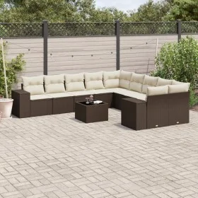 Set de sofás de jardín 11 pzas cojines ratán sintético marrón by , Garden sets - Ref: Foro24-3223122, Price: 726,57 €, Discou...