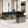 Set sofás de jardín con cojines 13 piezas ratán sintético gris by , Garden sets - Ref: Foro24-3256250, Price: 978,60 €, Disco...