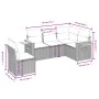 Set mit 5 Stück Gartensofas mit Kissen synthetisches Rattan schwarz von , Gartensets - Ref: Foro24-3226813, Preis: 433,97 €, ...