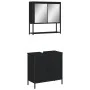 Juego de muebles de baño 2 pzas madera contrachapada negro by , Bathroom furniture - Ref: Foro24-3214660, Price: 103,68 €, Di...