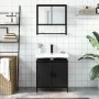 Juego de muebles de baño 2 pzas madera contrachapada negro by , Bathroom furniture - Ref: Foro24-3214660, Price: 103,68 €, Di...