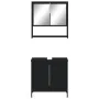 Juego de muebles de baño 2 pzas madera contrachapada negro by , Bathroom furniture - Ref: Foro24-3214660, Price: 103,68 €, Di...