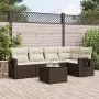 Set sofás de jardín 6 piezas y cojines ratán sintético marrón by , Garden sets - Ref: Foro24-3252480, Price: 422,30 €, Discou...