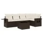 Set sofás de jardín 6 piezas y cojines ratán sintético marrón by , Garden sets - Ref: Foro24-3252480, Price: 422,30 €, Discou...