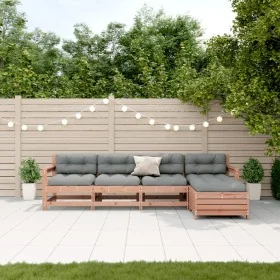 Juego de muebles jardín 5 pzas y cojines madera abeto Douglas by , Garden sets - Ref: Foro24-3250858, Price: 500,52 €, Discou...