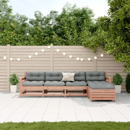 Juego de muebles jardín 5 pzas y cojines madera abeto Douglas von , Gartensets - Ref: Foro24-3250858, Preis: 500,50 €, Rabatt: %