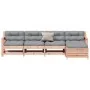 Juego de muebles jardín 5 pzas y cojines madera abeto Douglas von , Gartensets - Ref: Foro24-3250858, Preis: 500,50 €, Rabatt: %