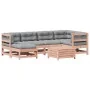 Juego de muebles jardín 7 pzas y cojines madera abeto Douglas de , Conjuntos de jardín - Ref: Foro24-3250914, Precio: 759,23 ...
