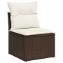Set de sofás de jardín 10 pzas y cojines ratán sintético marrón von , Gartensets - Ref: Foro24-3220612, Preis: 652,37 €, Raba...