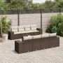 Set de sofás de jardín 9 pzas y cojines ratán sintético marrón von , Modulare Sofas für den Außenbereich - Ref: Foro24-322235...