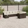 Set de sofás de jardín 10 pzas y cojines ratán sintético marrón de , Conjuntos de jardín - Ref: Foro24-3218193, Precio: 642,9...