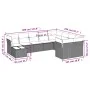 Set mit 10 Gartensofas und -kissen Kunstrattan braun von , Gartensets - Ref: Foro24-3218193, Preis: 642,93 €, Rabatt: %