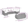 Set de sofás de jardín 9 pzas y cojines ratán sintético marrón von , Modulare Sofas für den Außenbereich - Ref: Foro24-322182...
