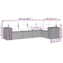 Set comedor de jardín 5 piezas y cojines ratán sintético marrón von , Modulare Sofas für den Außenbereich - Ref: Foro24-32225...