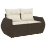 Set de sofás de jardín 10 pzas y cojines ratán sintético marrón by , Modular outdoor sofas - Ref: Foro24-3221862, Price: 671,...
