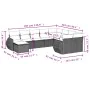 Set de sofás de jardín 10 pzas y cojines ratán sintético marrón by , Modular outdoor sofas - Ref: Foro24-3221862, Price: 671,...