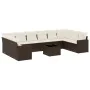 Set de sofás de jardín 11 pzas cojines ratán sintético marrón de , Conjuntos de jardín - Ref: Foro24-3219473, Precio: 709,81 ...