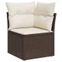 Set de sofás de jardín 11 pzas cojines ratán sintético marrón de , Conjuntos de jardín - Ref: Foro24-3219473, Precio: 709,81 ...
