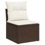 Set de sofás de jardín 11 pzas cojines ratán sintético marrón de , Conjuntos de jardín - Ref: Foro24-3219473, Precio: 709,81 ...