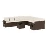 Set de sofás de jardín 11 pzas cojines ratán sintético marrón by , Garden sets - Ref: Foro24-3220722, Price: 714,36 €, Discou...