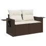 Set de sofás de jardín 11 pzas cojines ratán sintético marrón by , Garden sets - Ref: Foro24-3220722, Price: 714,36 €, Discou...