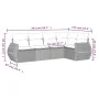 Set comedor de jardín 5 piezas y cojines ratán sintético marrón de , Conjuntos de jardín - Ref: Foro24-3221332, Precio: 375,7...