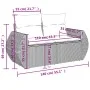 Set de sofás de jardín 10 pzas y cojines ratán sintético marrón von , Modulare Sofas für den Außenbereich - Ref: Foro24-32219...