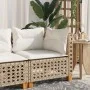 Sillón de esquina de jardín con cojines ratán sintético beige by , Outdoor sofas - Ref: Foro24-365925, Price: 107,18 €, Disco...