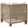 Sillón de esquina de jardín con cojines ratán sintético beige by , Outdoor sofas - Ref: Foro24-365925, Price: 107,18 €, Disco...