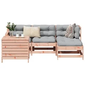 Juego de sofás de jardín 5 pzas madera maciza de abeto Douglas by , Garden sets - Ref: Foro24-3250502, Price: 323,53 €, Disco...