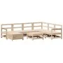 Juego de sofás de jardín 8 pzas madera maciza de pino by , Garden sets - Ref: Foro24-3250612, Price: 451,73 €, Discount: %