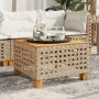 Mesa de jardín ratán sintético madera acacia beige 55x55x36 cm von , Gartentische - Ref: Foro24-365931, Preis: 66,44 €, Rabat...