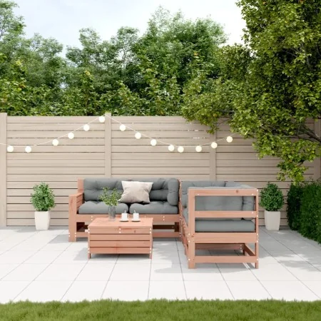 Juego de muebles jardín 5 pzas y cojines madera abeto Douglas von , Gartensets - Ref: Foro24-3250818, Preis: 573,60 €, Rabatt: %