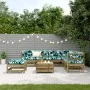 Juego de muebles jardín 8 pzas y cojines madera pino impregnada de , Conjuntos de jardín - Ref: Foro24-3250627, Precio: 841,4...