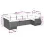 Juego de sofás de jardín 7 piezas con cojines ratán PE marrón von , Gartensets - Ref: Foro24-3254130, Preis: 489,53 €, Rabatt: %