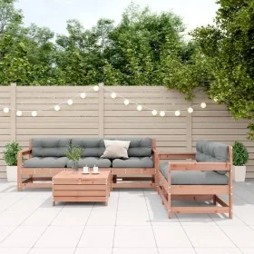 Juego de muebles jardín 6 pzas y cojines madera abeto Douglas by , Garden sets - Ref: Foro24-3250826, Price: 579,53 €, Discou...