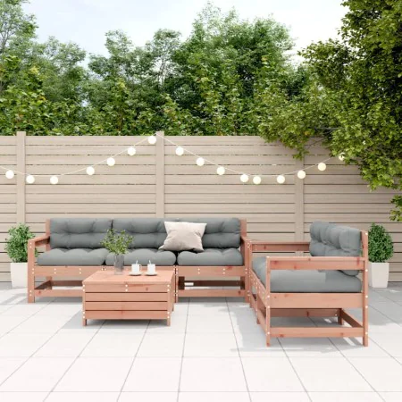 Juego de muebles jardín 6 pzas y cojines madera abeto Douglas von , Gartensets - Ref: Foro24-3250826, Preis: 579,48 €, Rabatt: %