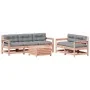 Juego de muebles jardín 6 pzas y cojines madera abeto Douglas von , Gartensets - Ref: Foro24-3250826, Preis: 579,48 €, Rabatt: %
