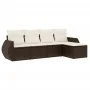 Set comedor de jardín 5 piezas y cojines ratán sintético marrón by , Garden sets - Ref: Foro24-3253630, Price: 331,82 €, Disc...
