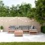 Juego de muebles jardín 6 pzas y cojines madera abeto Douglas de , Conjuntos de jardín - Ref: Foro24-3250982, Precio: 499,77 ...