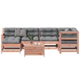Juego de muebles jardín 7 pzas y cojines madera abeto Douglas von , Gartensets - Ref: Foro24-3250954, Preis: 671,70 €, Rabatt: %