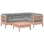 Set de sofás jardín 5 pzas con cojines madera abeto Douglas de , Conjuntos de jardín - Ref: Foro24-3299428, Precio: 365,13 €,...