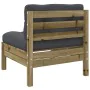 Set de sofás jardín 5 pzas con cojines madera pino impregnada von , Gartensets - Ref: Foro24-3299440, Preis: 489,83 €, Rabatt: %