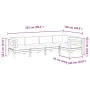 Set de sofás jardín 5 pzas con cojines madera pino impregnada von , Gartensets - Ref: Foro24-3299440, Preis: 489,83 €, Rabatt: %