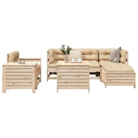 7-teilige Gartensofagarnitur aus massivem Kiefernholz von , Gartensets - Ref: Foro24-3250528, Preis: 445,07 €, Rabatt: %