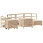 Juego de sofás de jardín 7 piezas madera maciza de pino by , Garden sets - Ref: Foro24-3250528, Price: 445,67 €, Discount: %