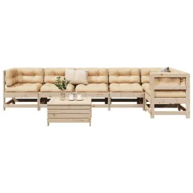 Juego de sofás de jardín 7 piezas madera maciza de pino von , Gartensets - Ref: Foro24-3250864, Preis: 390,32 €, Rabatt: %