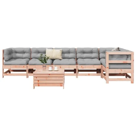 Juego de sofás de jardín 7 pzas madera maciza de abeto Douglas by , Garden sets - Ref: Foro24-3250866, Price: 422,47 €, Disco...